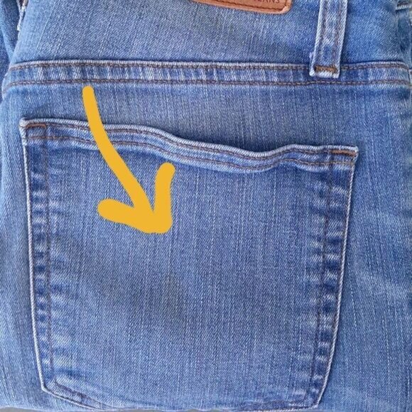J. CREW | 9" High-Rise Toothpick Skinny Distressed Blue Jeans Sz 30 Flawed - Picture 14 of 16